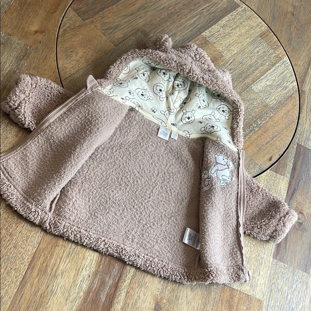 Winnie the Pooh Sherpa Jacket with Bear Ears - Picture 3 of 5